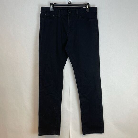 English Laundry Pants Men's Size 32x32 Black High-Rise Straight Denim Dark Wash - Picture 1 of 15